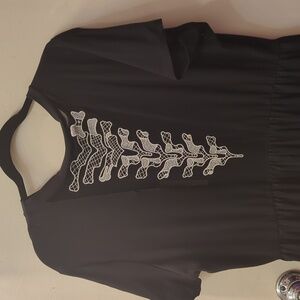 Midnight Hour Black Skeleton Dress